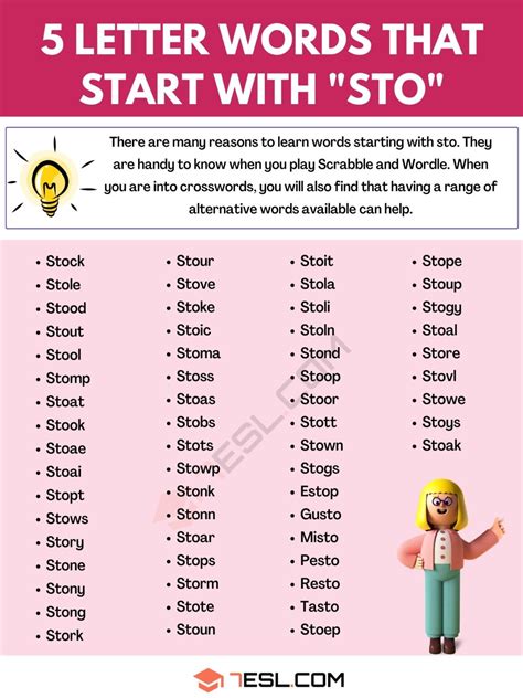 5 letter word that begins with sto|5 Letter Words That Start With STO